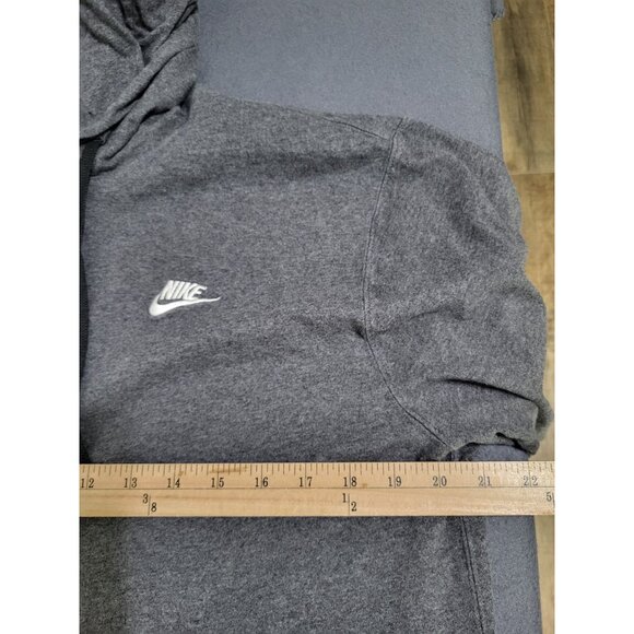 Nike Sportswear Club Pullover Hooded Shirt Gray Men's SZ M BV2746 *flaw - Picture 6 of 9